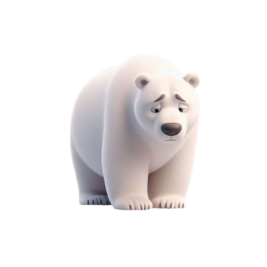 Sad Polar Bear Stickers app icon