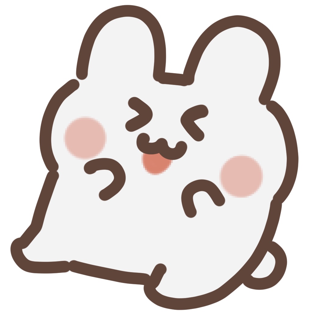 cutee rabbit sticker app icon