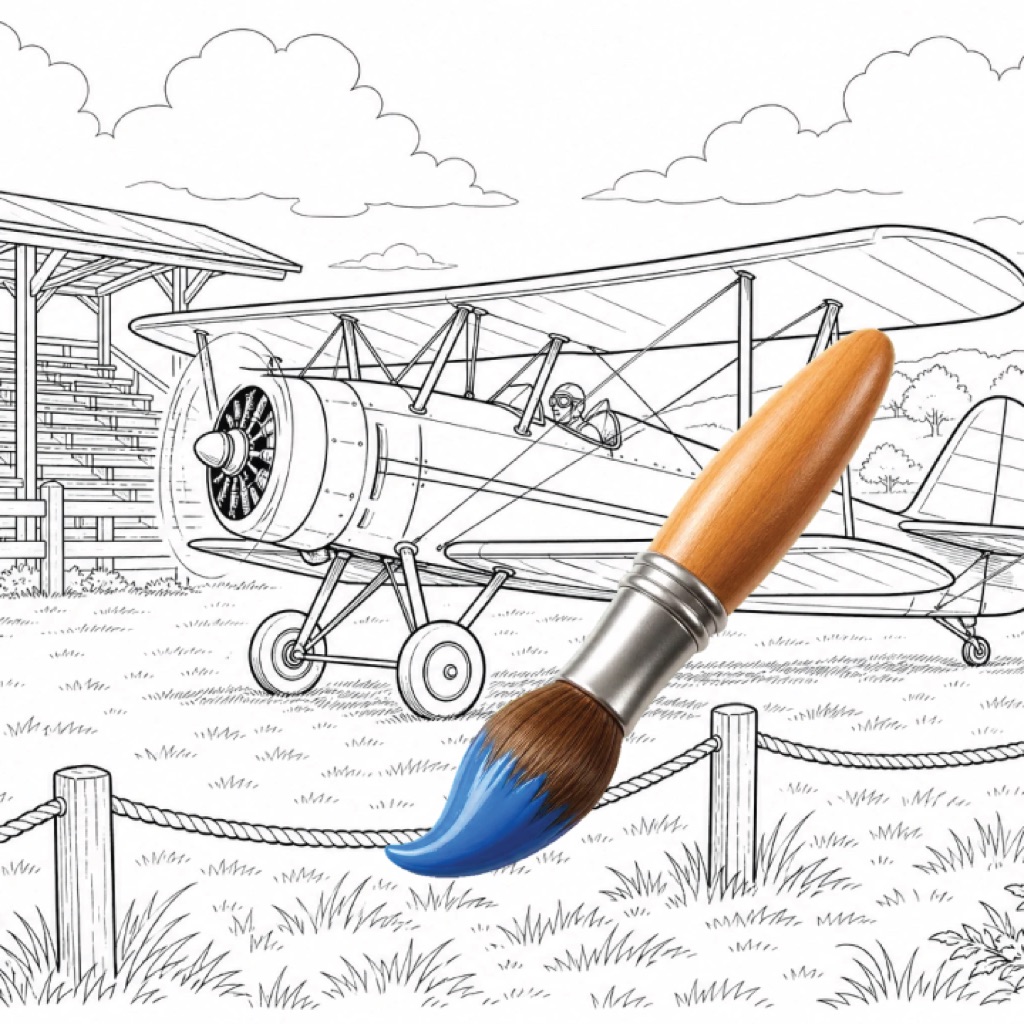 Kids Paint: Planes & Trains app icon