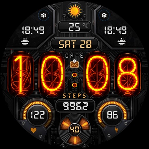 Nixie Digital - Wear OS Face Google Play icon