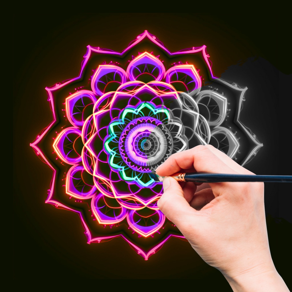 Doodle Magic: Glow Art Drawing app icon