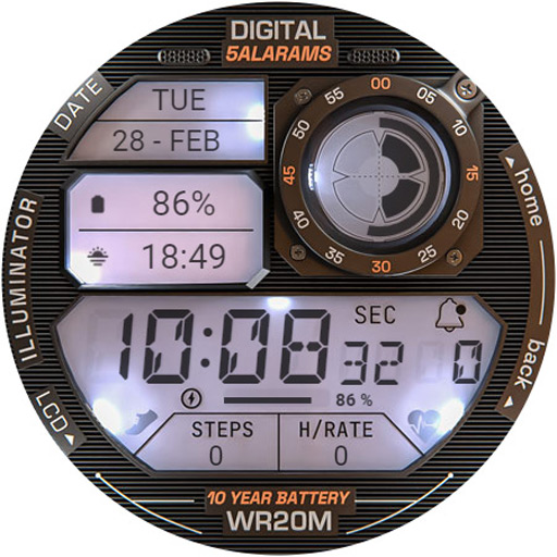 ILLUMINATOR Digital Watch face Google Play icon