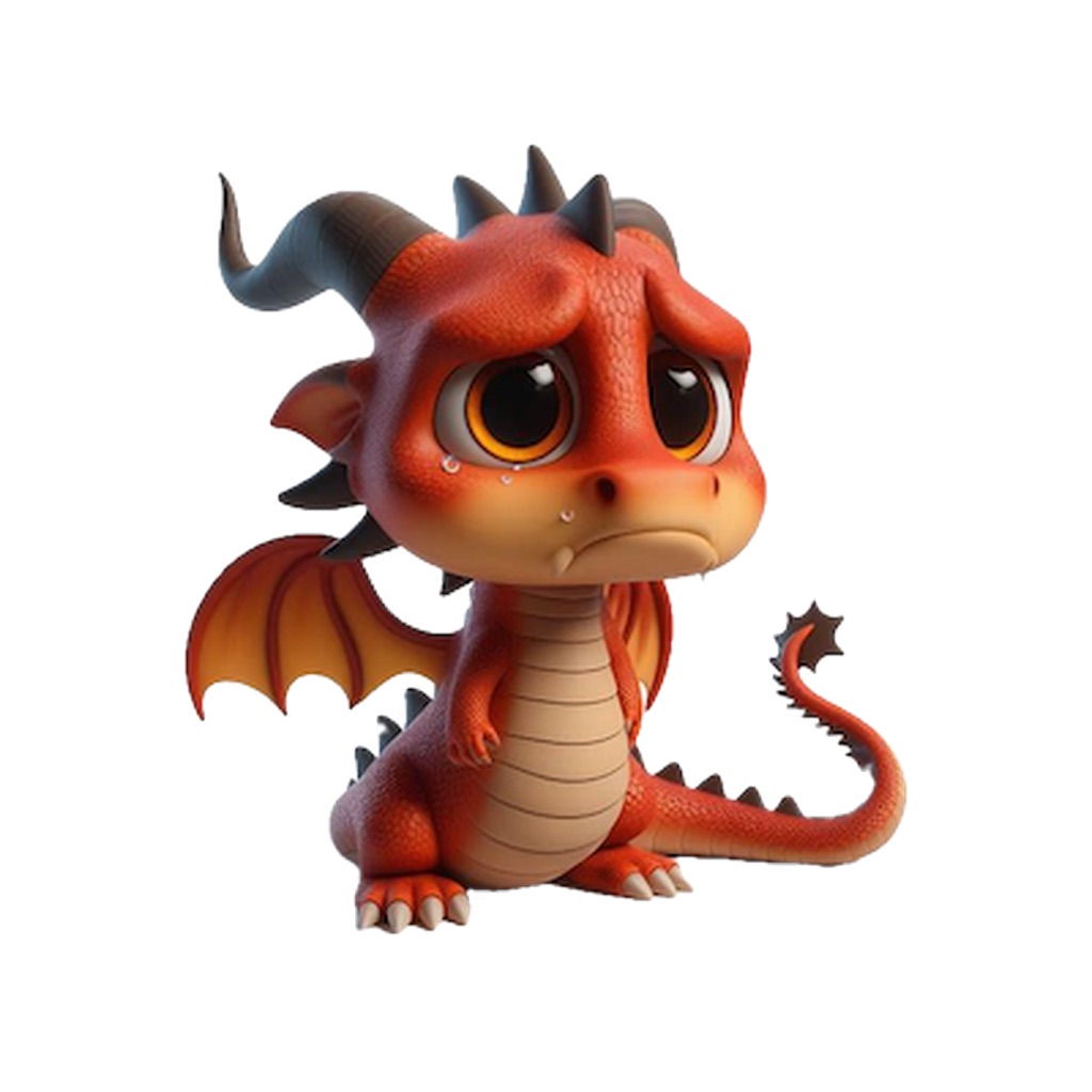 Sad Dragon Stickers app icon