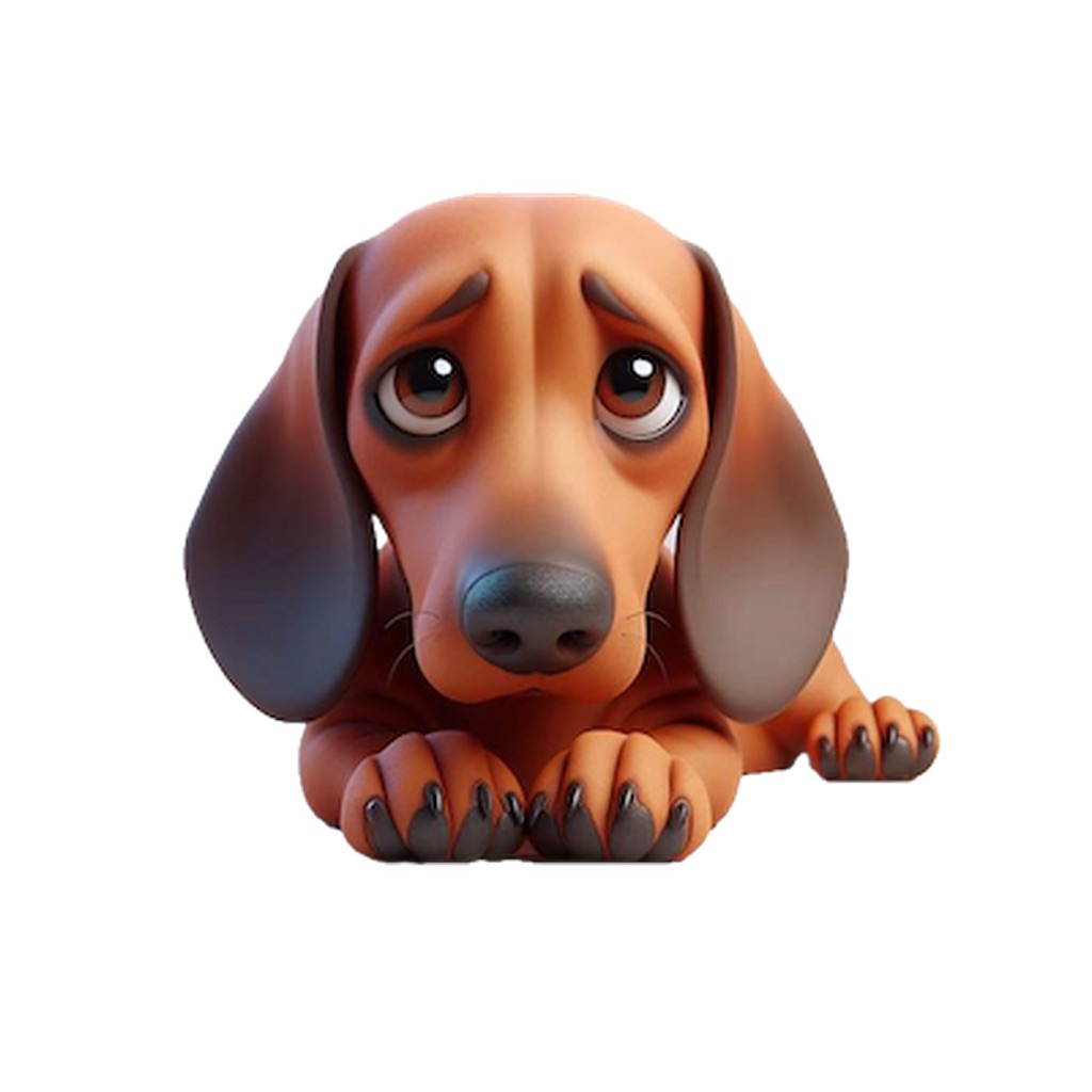 Sad Dachshund Stickers app icon