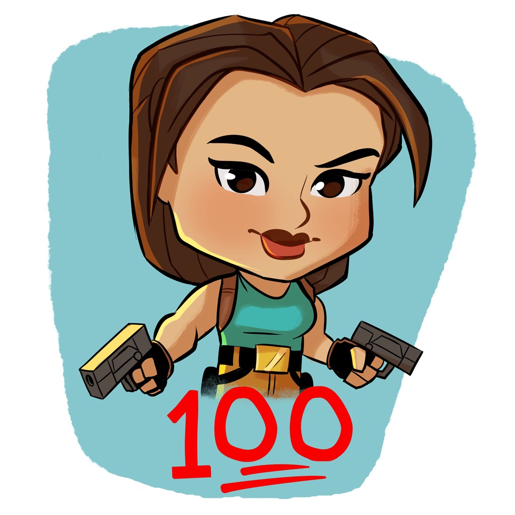 Tomb Raider 25 Sticker Pack app icon captured 2026-08-12