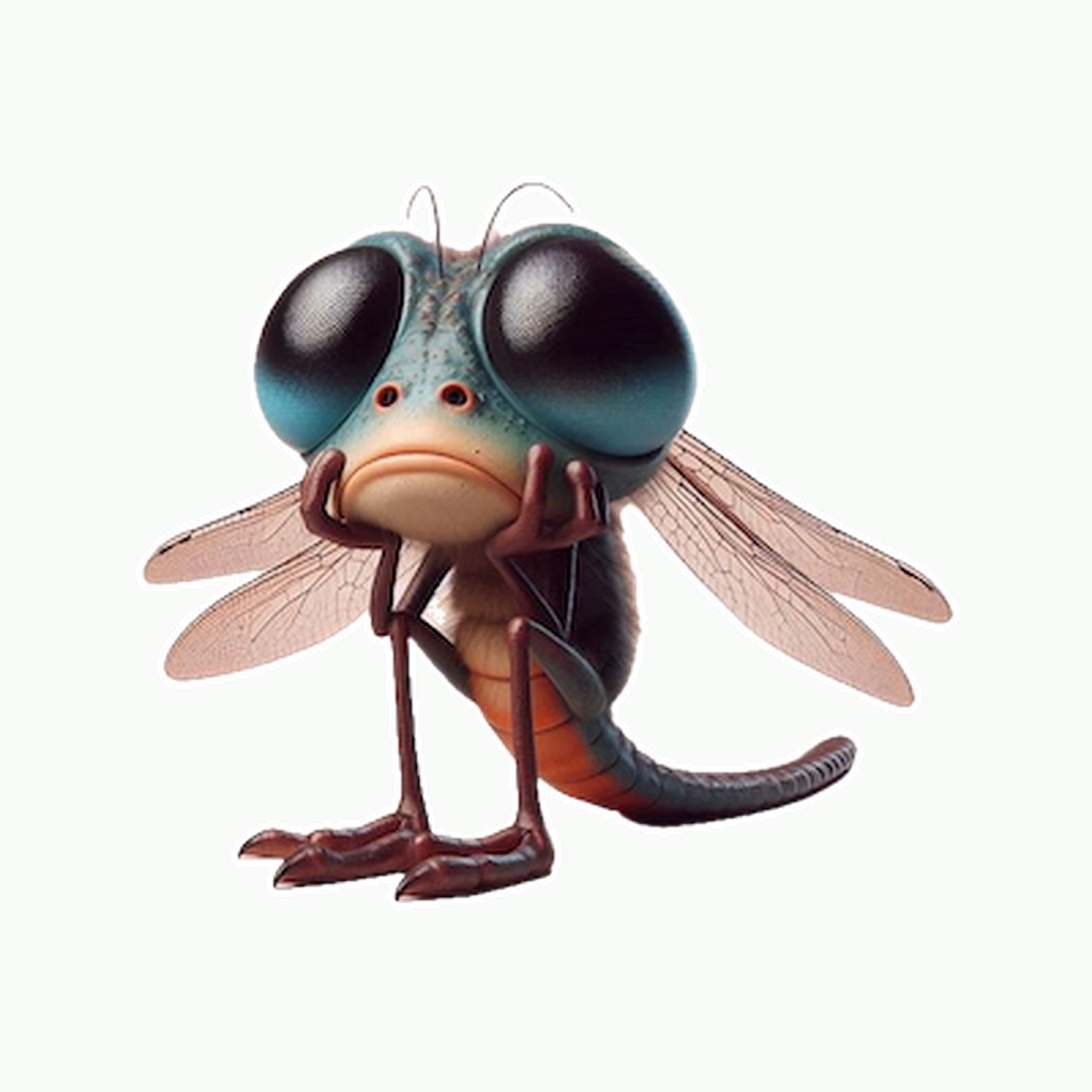 Sad Dragonfly Stickers app icon