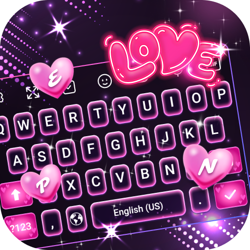 Keyboard - Neon Love Theme Google Play icon captured 2026-08-13