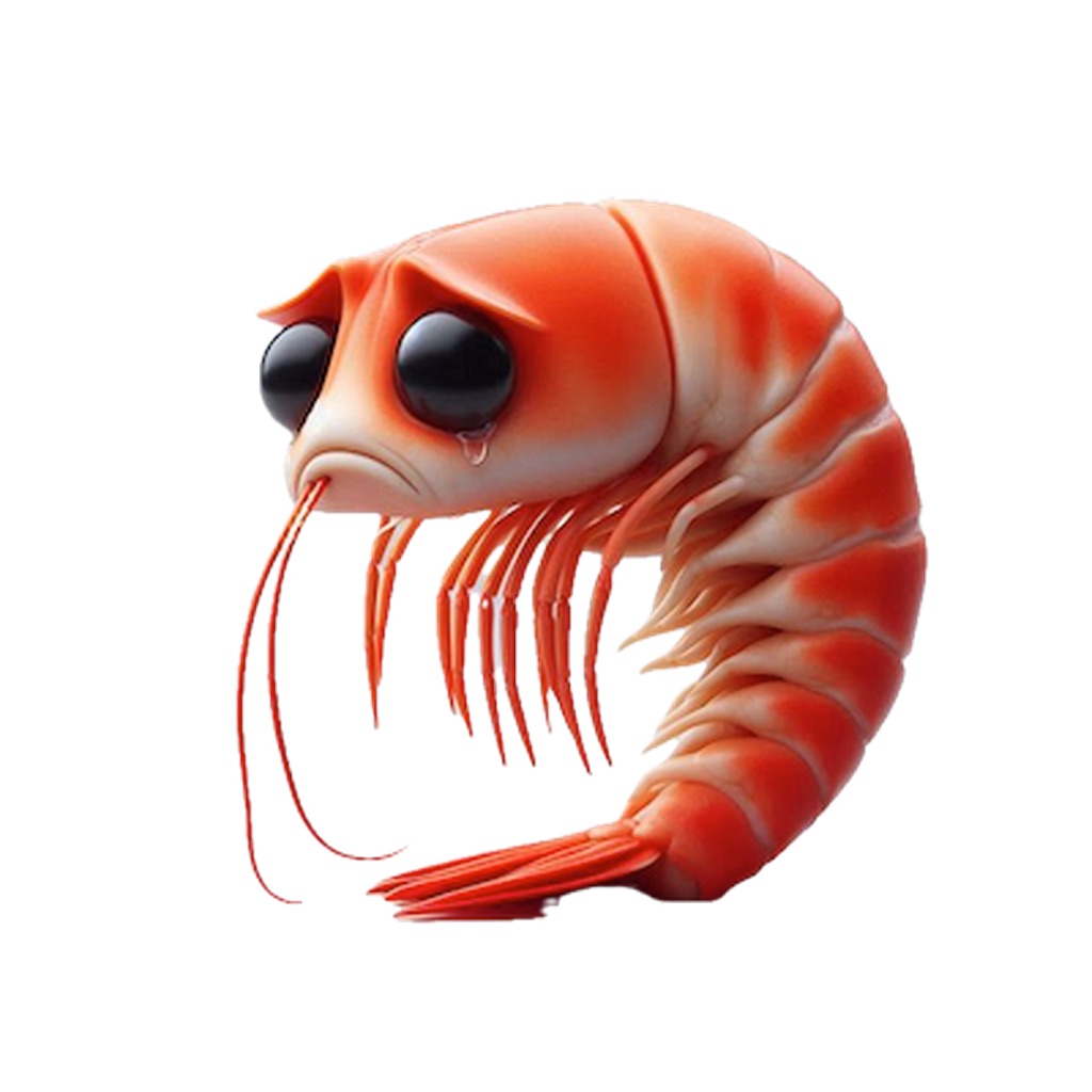 Sad Shrimp Stickers app icon