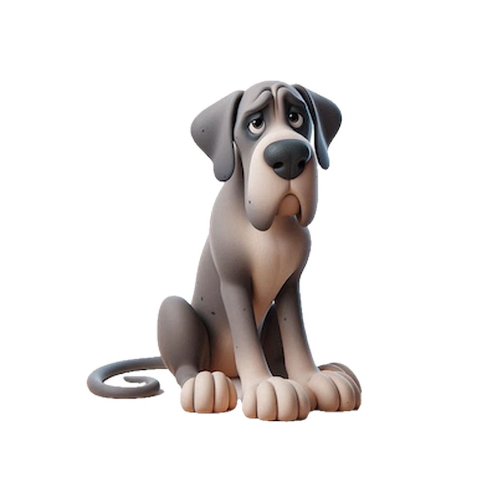 Sad Great Dane Stickers app icon