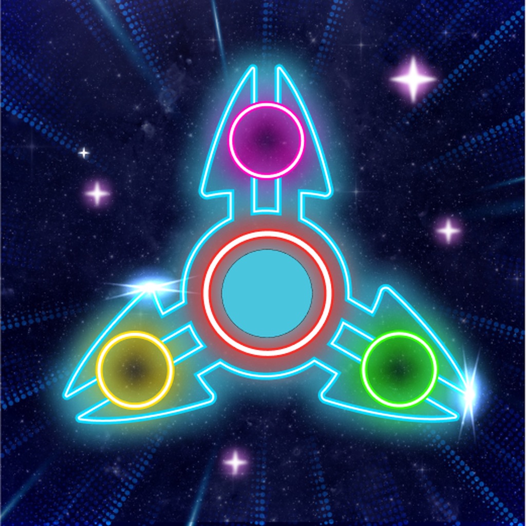 Glow Finger Spinner Art App app icon