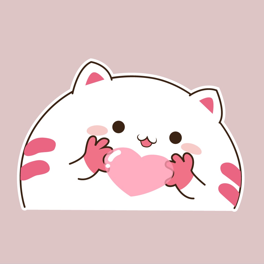 Cute Chubby Kitten Stickers app icon