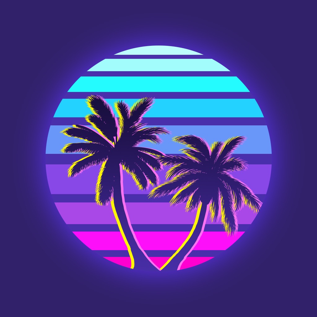 Vaporwave - 1980s Picture Arts app icon