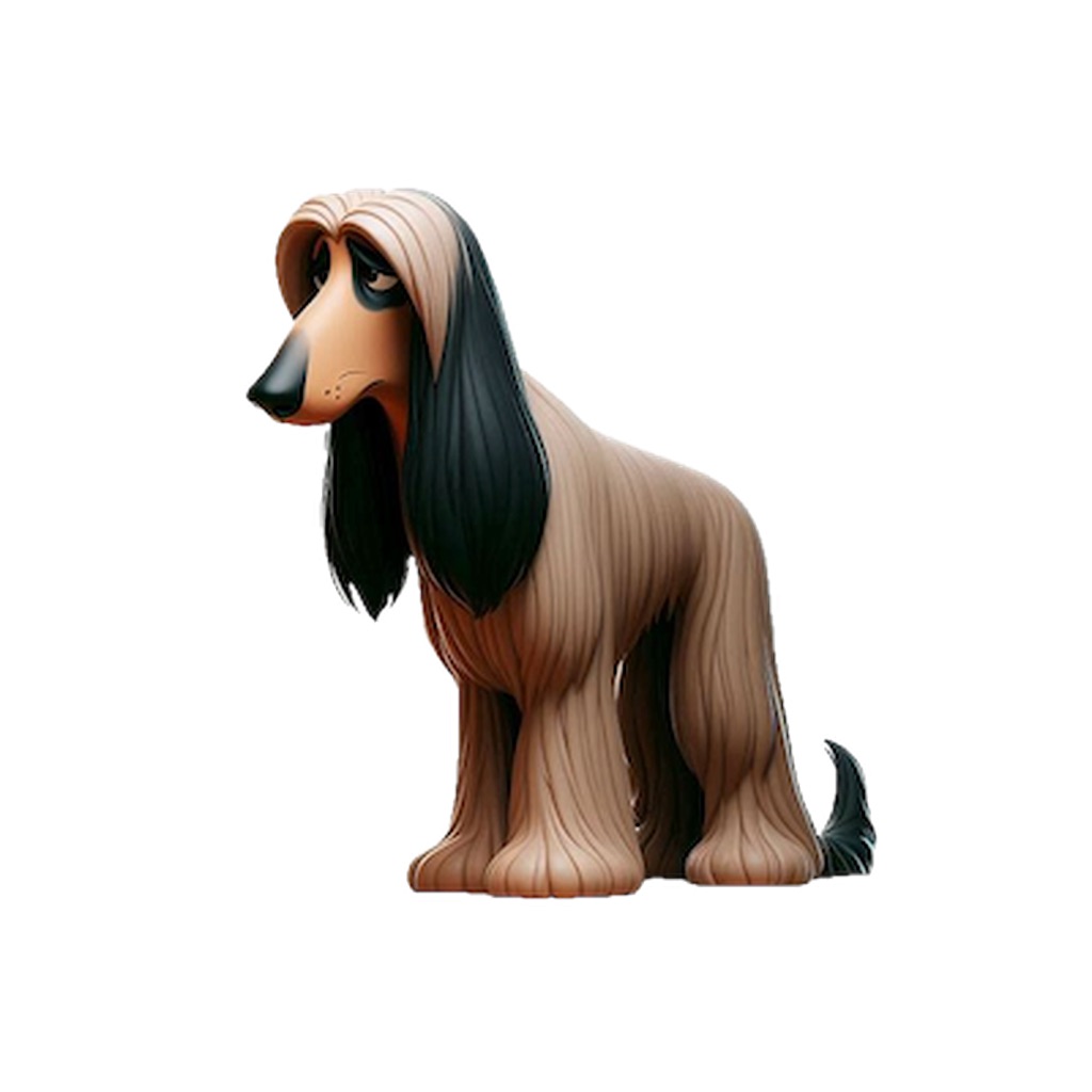 Sad Afghan Hound Stickers app icon