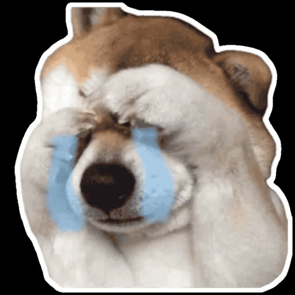 Dog meme sticker app icon captured 2026-08-12