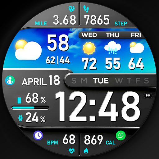 PER8 Digital Watch Face Google Play icon captured 2026-08-12