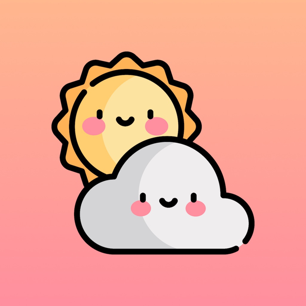 CuteWeather: weather widget app icon captured 2026-08-13
