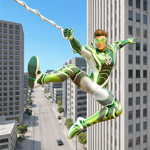 Flying Rope Hero: City Fighter Google Play icon captured 2026-08-13