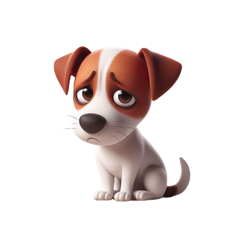 Sad Jack Russell Stickers app icon