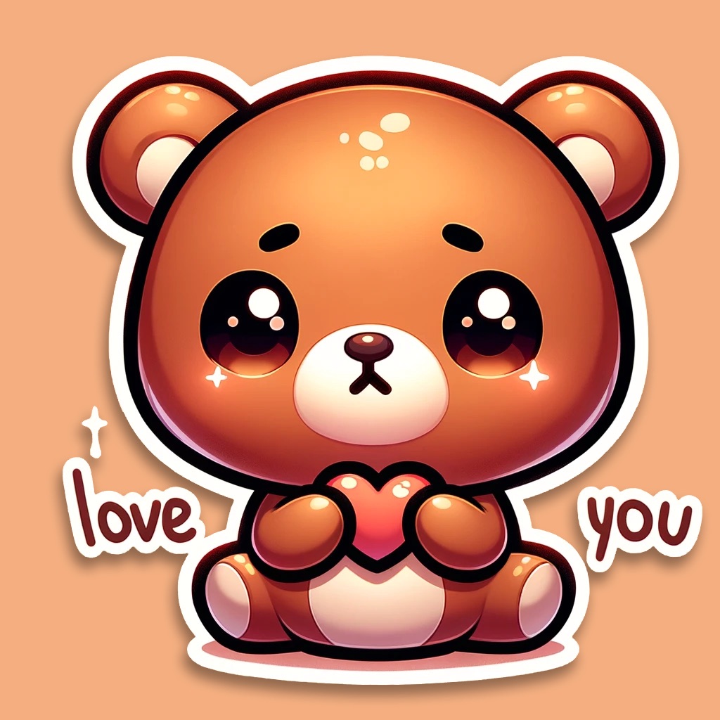 Benny the Bear, Cute Stickers app icon