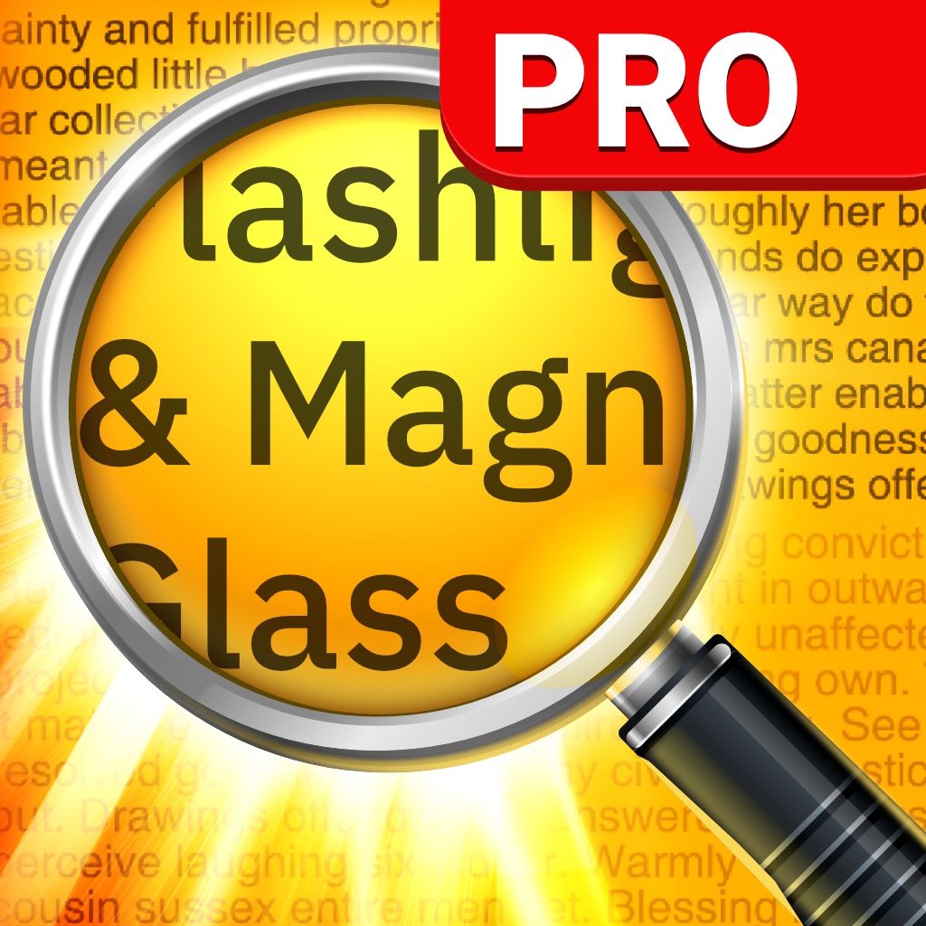 Magnifying Glass Pro (Torch) app icon