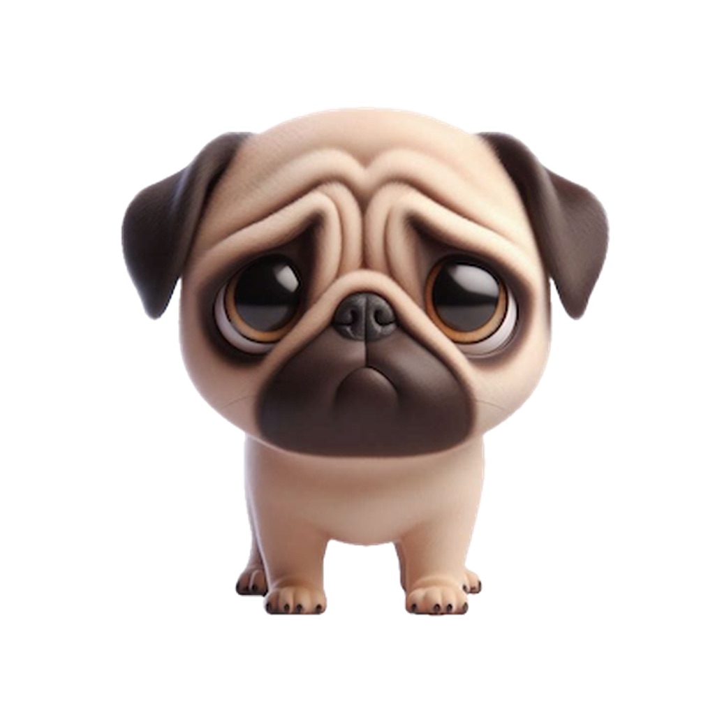 Sad Pug Stickers app icon