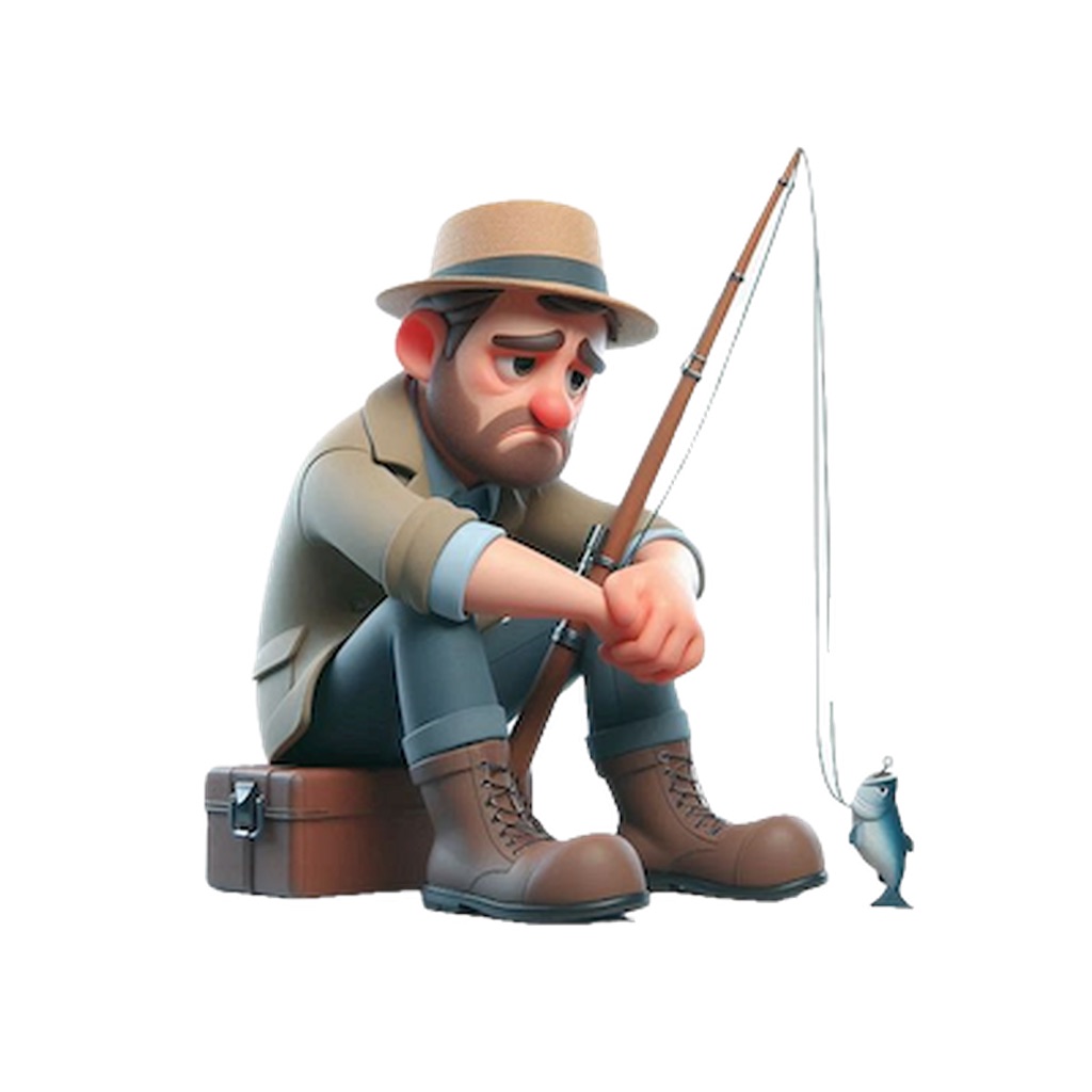 Sad Fisherman Stickers app icon