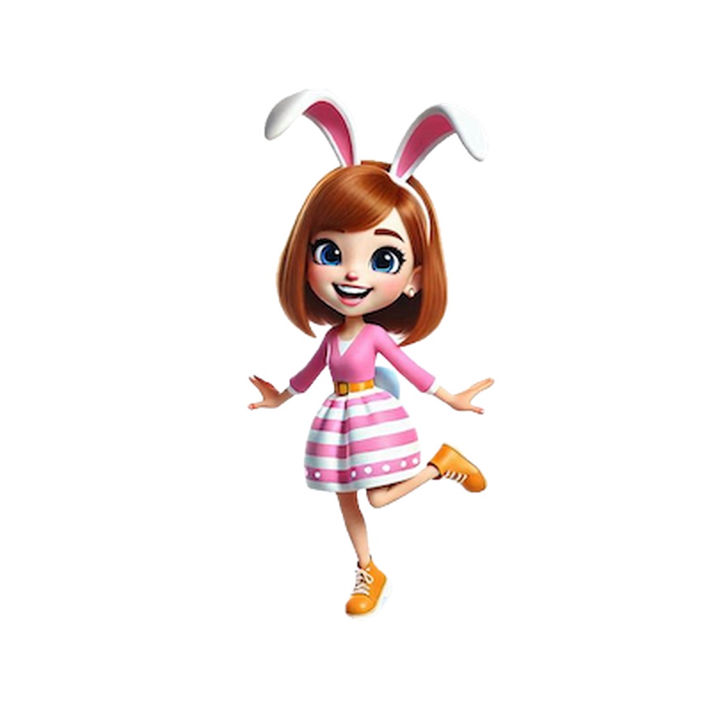 Bunny Ear Woman Stickers app icon