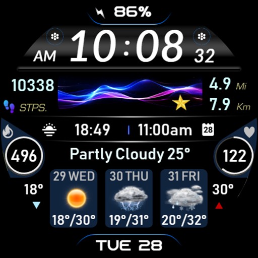 Modern Fitness Tracker IW20 Google Play icon captured 2026-08-14