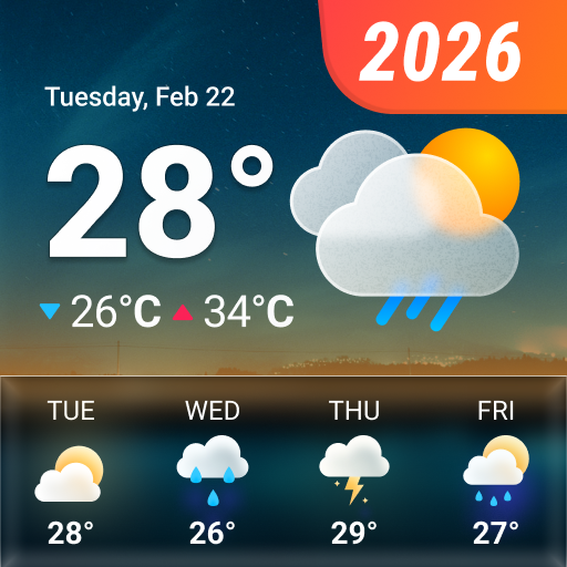 Weather Live - Forecast&Alert Google Play icon captured 2026-08-12
