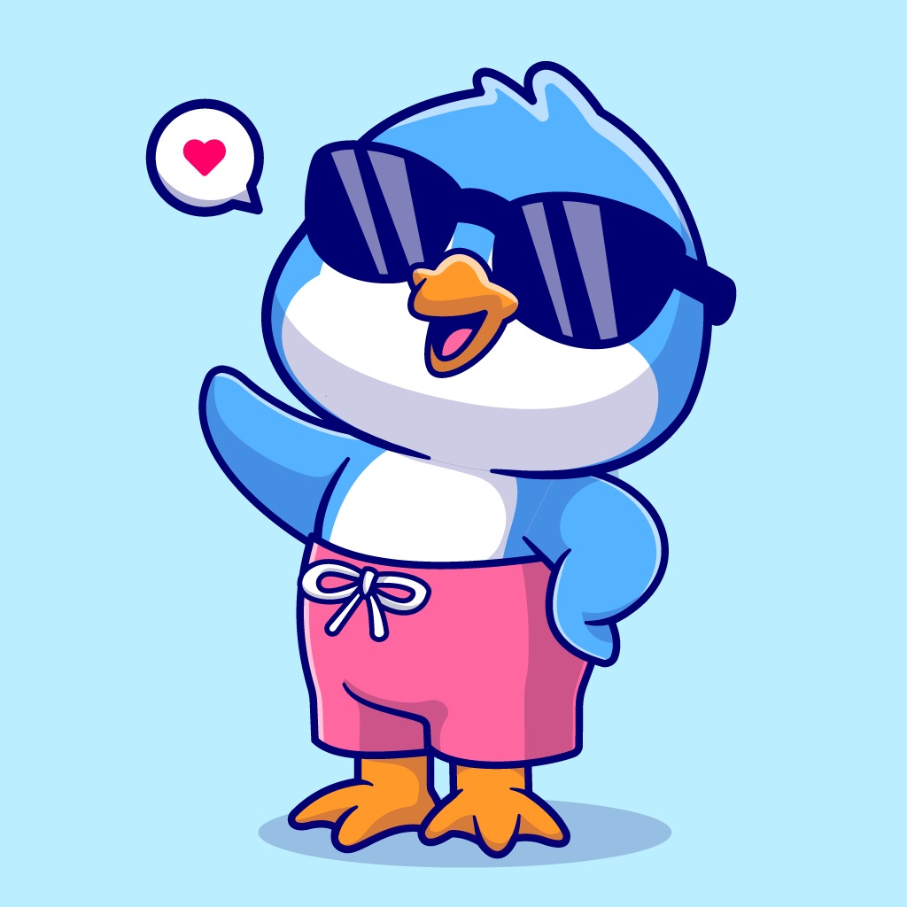 Penguin Sticker for iMessage app icon