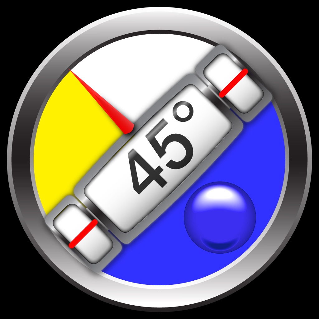 Clinometer + bubble level app icon