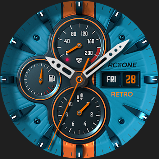 S4U RC ONE - Retro watch face Google Play icon