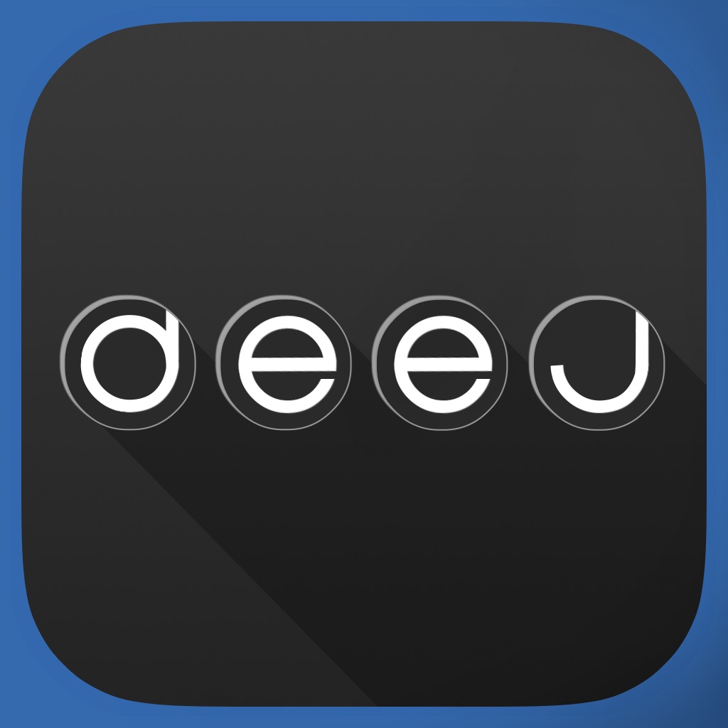 deej - DJ turntable. Mix, record, share your music app icon captured 2026-08-13