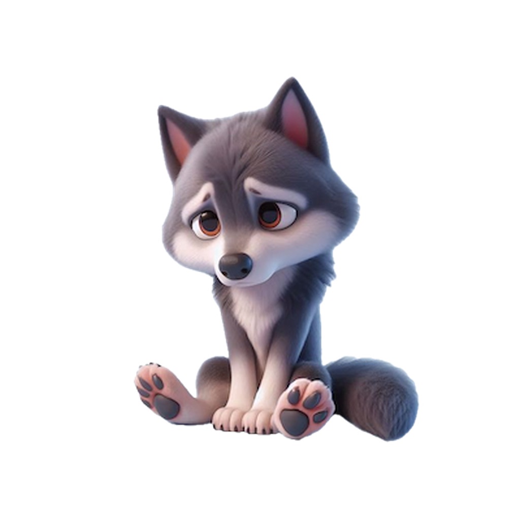 Sad Wolf Stickers app icon
