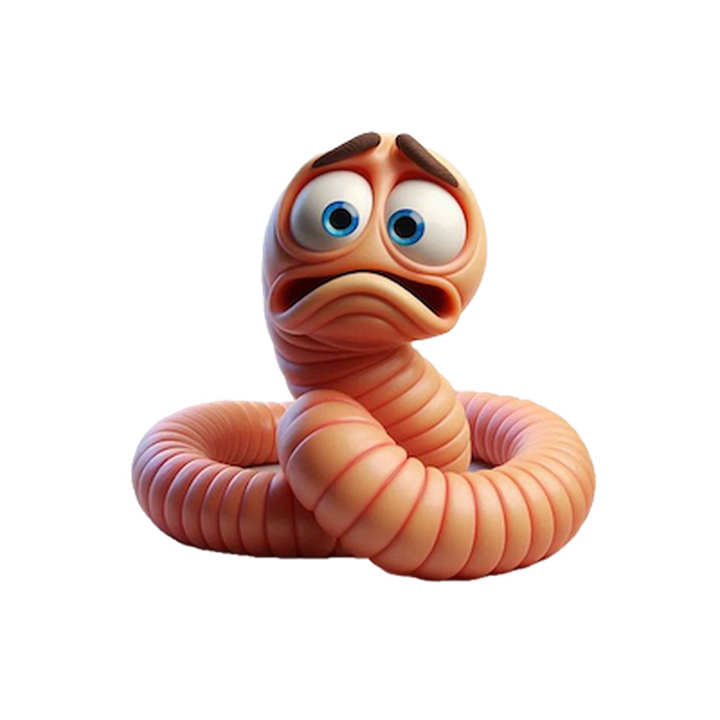 Sad Worm Stickers app icon