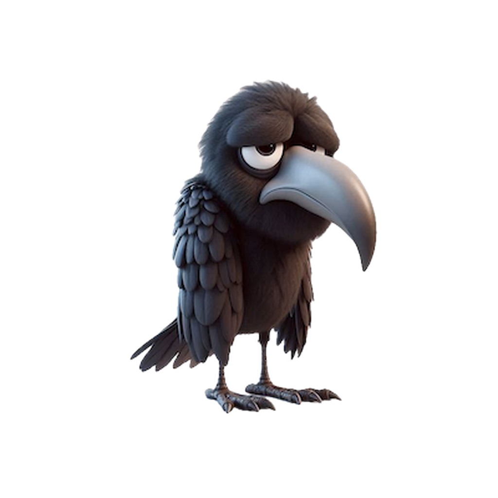 Sad Crow Stickers app icon