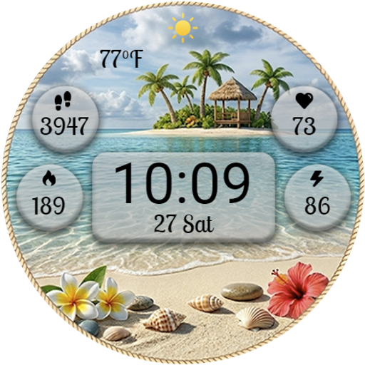 Tropical Summer WearOS face Google Play icon captured 2026-08-12