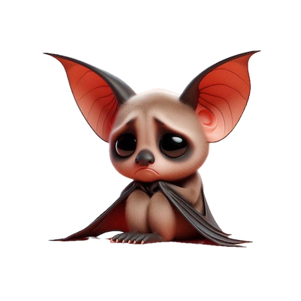 Sad Bat Stickers app icon