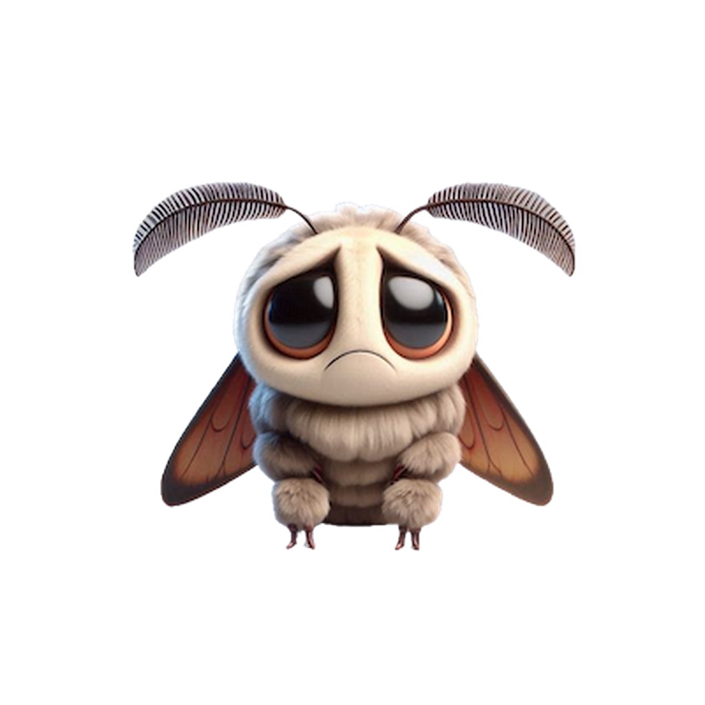 Sad Moth Stickers app icon