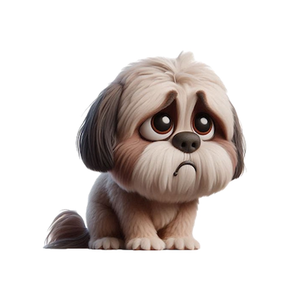 Sad Lhasa Apso Stickers app icon