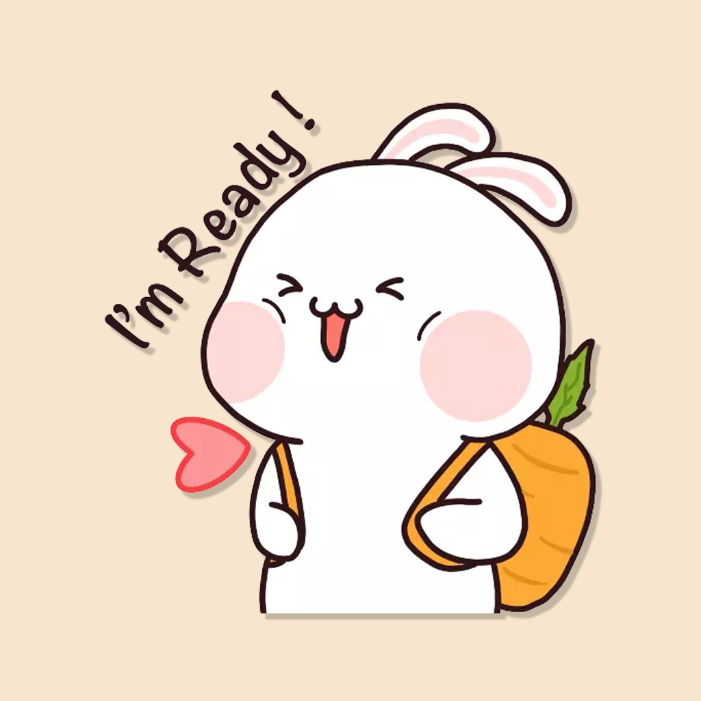 Happy Bunny Stickers app icon