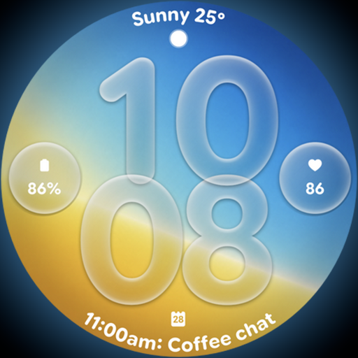 Weather Glass - Watch face Google Play icon captured 2026-08-12