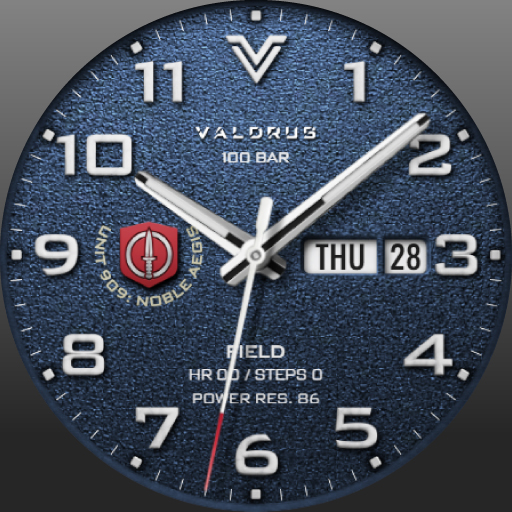 Valdrus Field Watch Face Google Play icon captured 2026-08-13