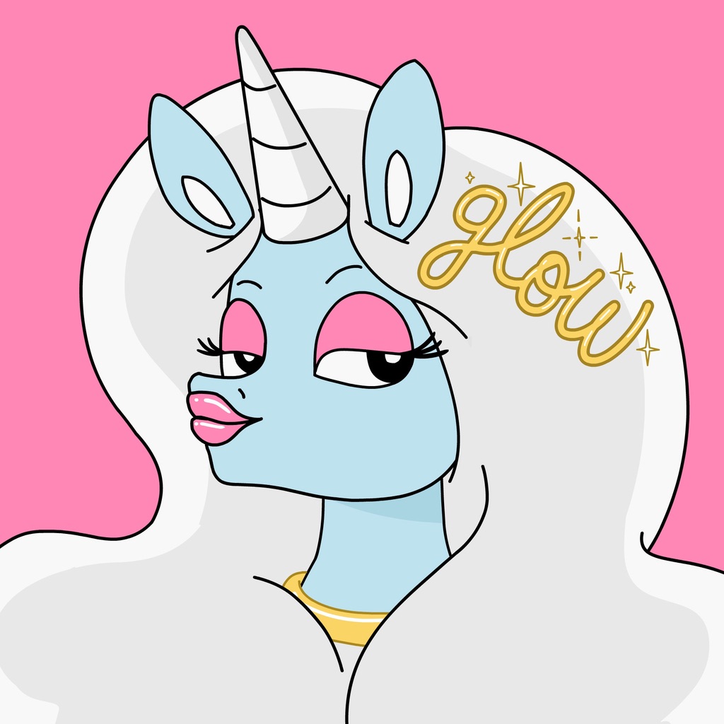 Glow The Unicorn Stickers 2 app icon