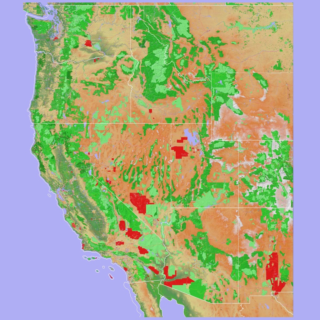 Scenic Map Western USA app icon captured 2026-08-12