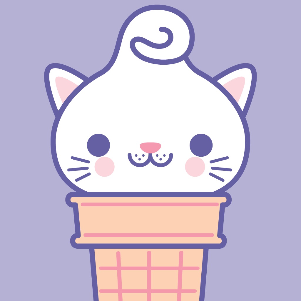 Kitty Cones Animated Stickers app icon captured 2026-08-14