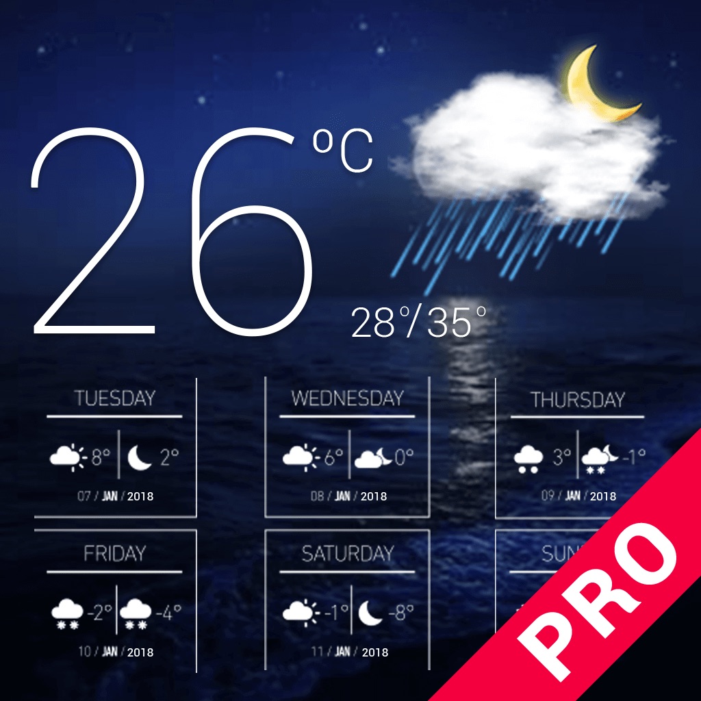 Previsão do tempo - Weathe pro app icon captured 2026-08-12