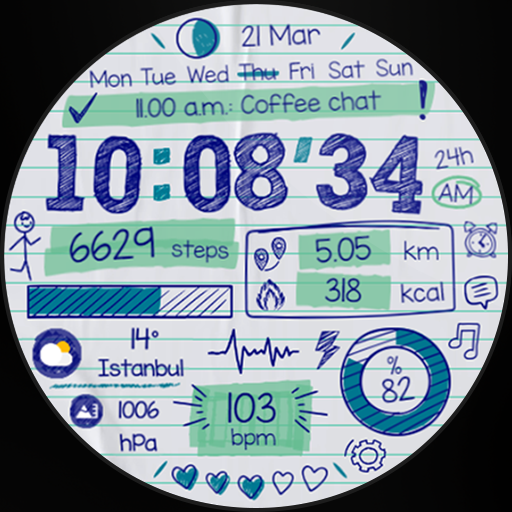 Paper of Time - Watch Face Google Play icon