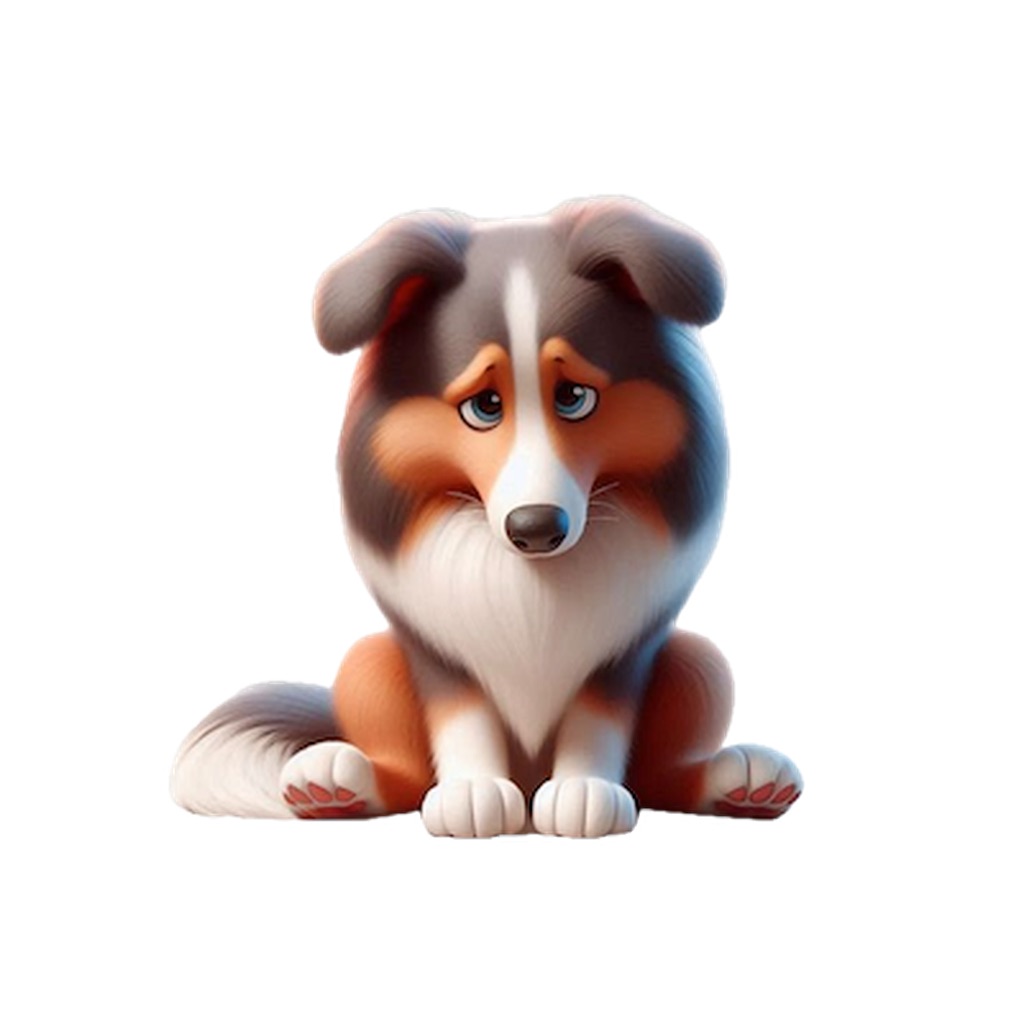 Sad Sheltie Stickers app icon