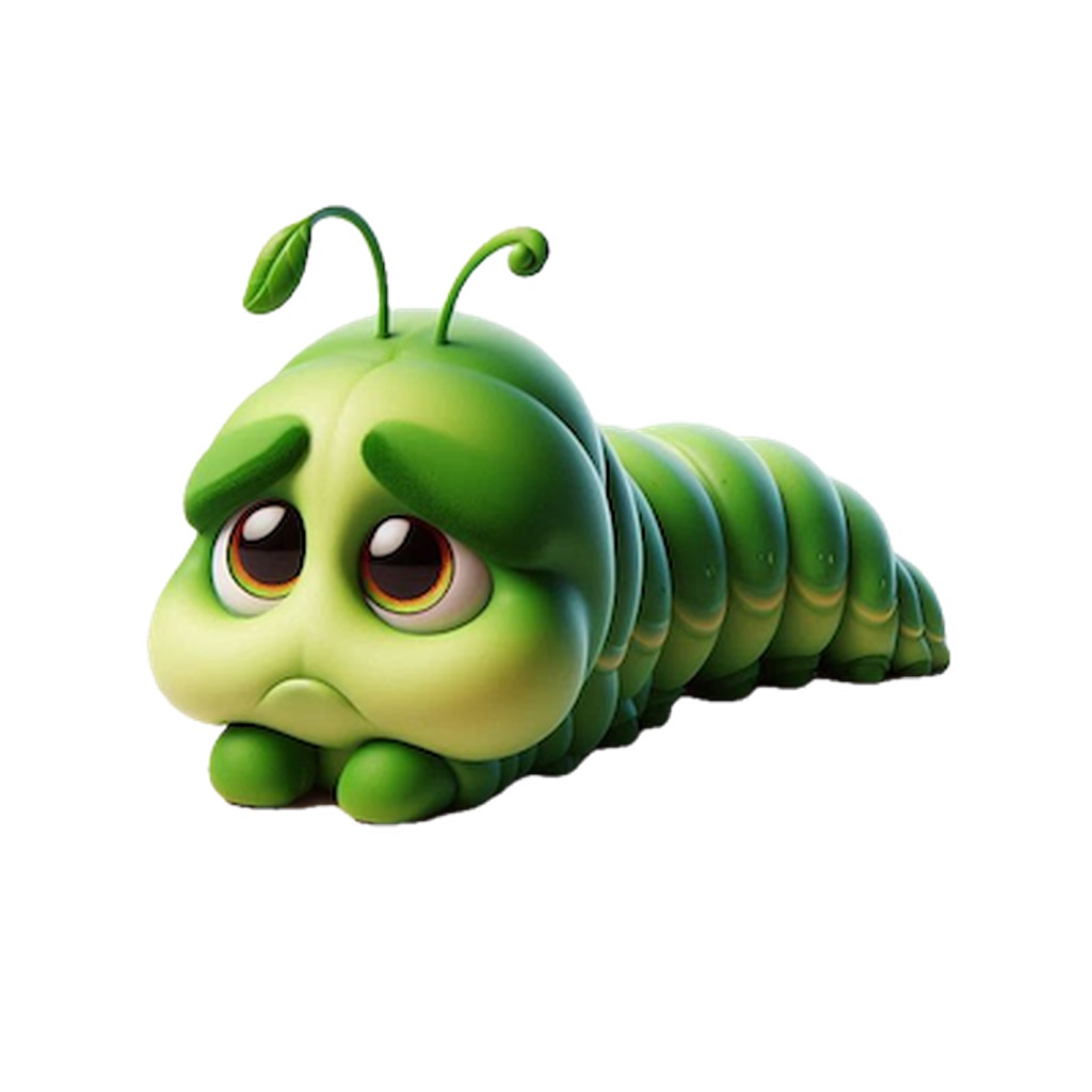 Sad Caterpillar Stickers app icon